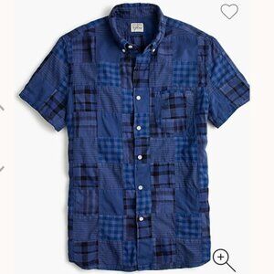J. Crew Blue Plaid Casual Button Down Shirt
